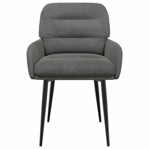 Обедени столове 6 pcs Кадифе Тъмносиво 59 x 59,5 x 90 см