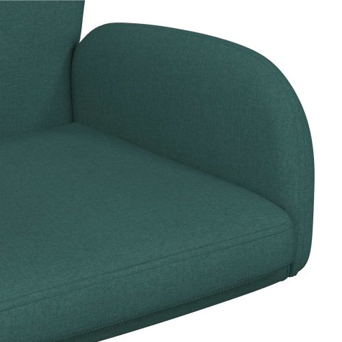 Въртящи се бюра столове 2 бр. 54 x 58 x 90 см Тъмнозелено