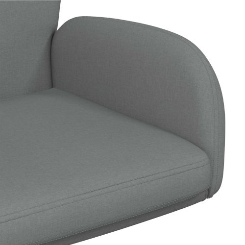Въртящи се бюра столове 4 бр. 54 x 58 x 90 см Тъмносиво Текстил