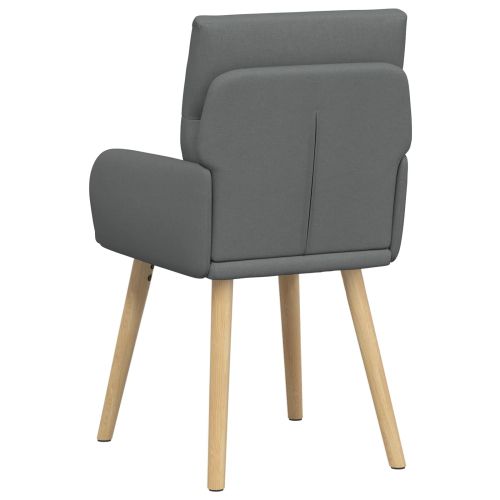 Обедени столове 6 pcs Текстил Тъмносиво 60 x 56 x 96 см