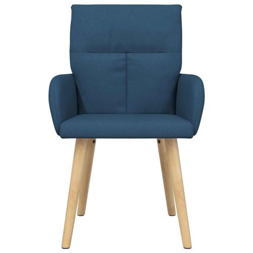 Обедени столове 6 pcs Текстил Синьо 60 x 56 x 96 см
