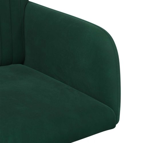 Обедени столове 4 pcs Кадифе Тъмнозелено 55 x 50 x 84 см