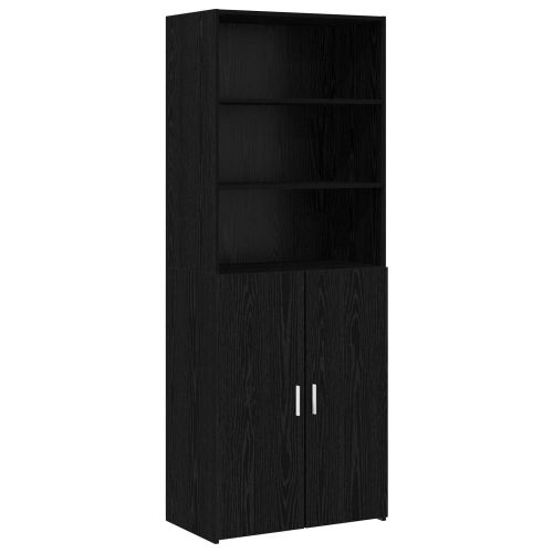 Висок шкаф Черен дъб 70 x 42,5 x 185 см Инженерна дървесина