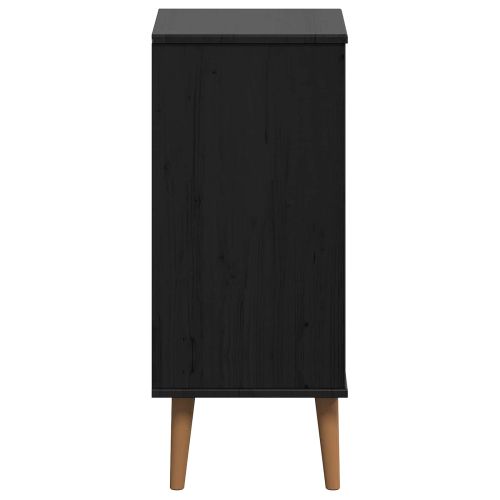 Плика MOLDE Черно 40 x 35 x 82 см Масивна борова дървесина