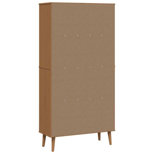 Библиотека MOLDE 85 x 35 x 170,5 см Масивна борова дървесина