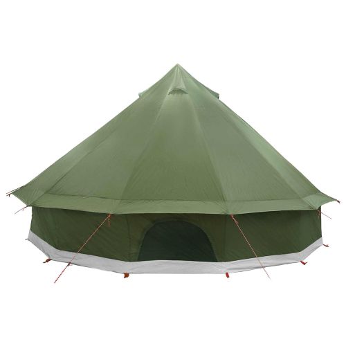 Палатка типи с покрив Маслиненозелено 500 x 500 x 300 см