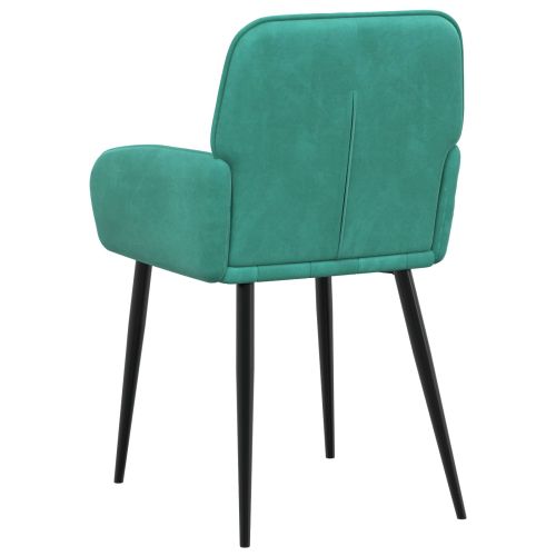 Обедени столове 2 pcs Кадифе Тюркоаз 57 х 50 х 85 см