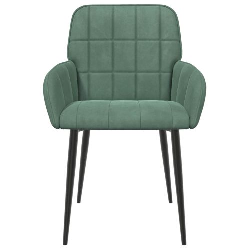 Обедени столове 2 pcs Кадифе Морско зелено 57 х 50 х 85 см