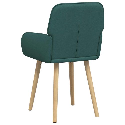 Обедени столове 2 pcs Текстил Тъмнозелено 56,5 x 50 x 87,5 см