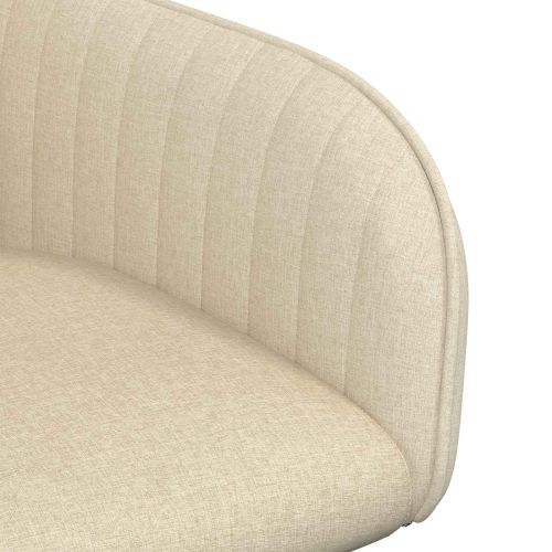 Обедени столове 2 pcs Текстил Кремаво 56,5 x 50 x 87,5 см