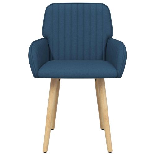 Обедени столове 2 pcs Текстил Синьо 56,5 x 50 x 87,5 см