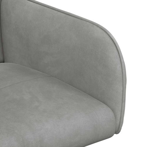 Обедени столове 2 pcs Кадифе Светлосиво 59 x 56,5 x 86 см