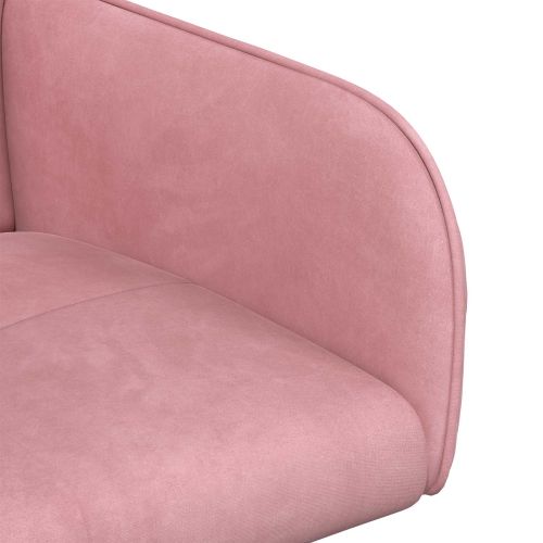 Обедени столове 2 pcs Кадифе Розово 59 x 56,5 x 86 см