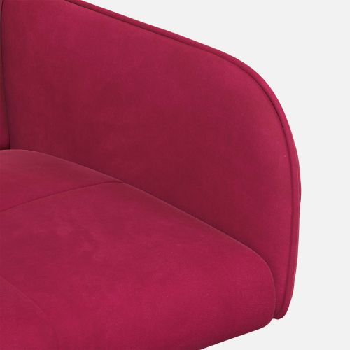 Обедени столове 2 pcs Кадифе Виненочервен 59 x 56,5 x 86 см
