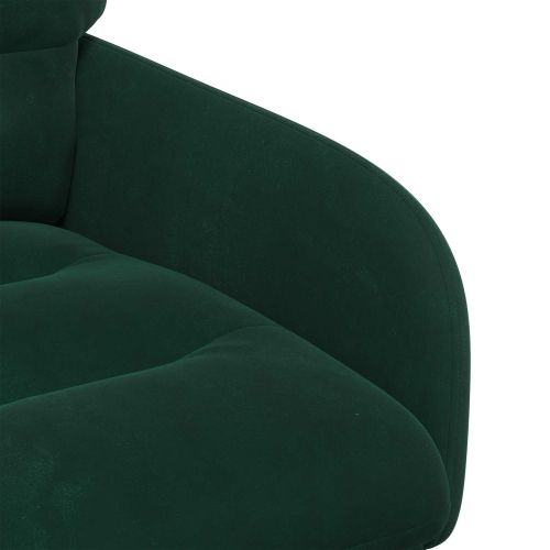 Обедени столове 2 pcs Кадифе Тъмнозелено 59 x 59,5 x 90 см