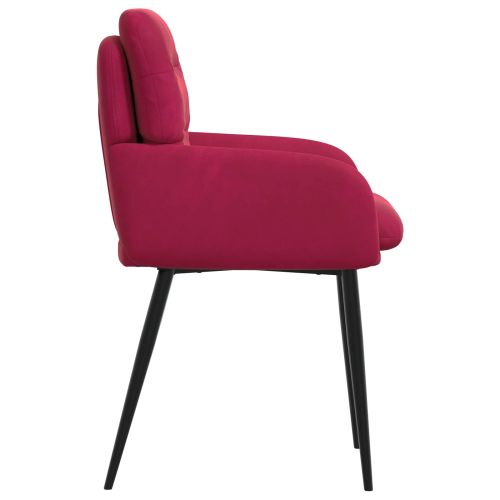 Обедени столове 2 pcs Кадифе Виненочервен 59 x 59,5 x 90 см