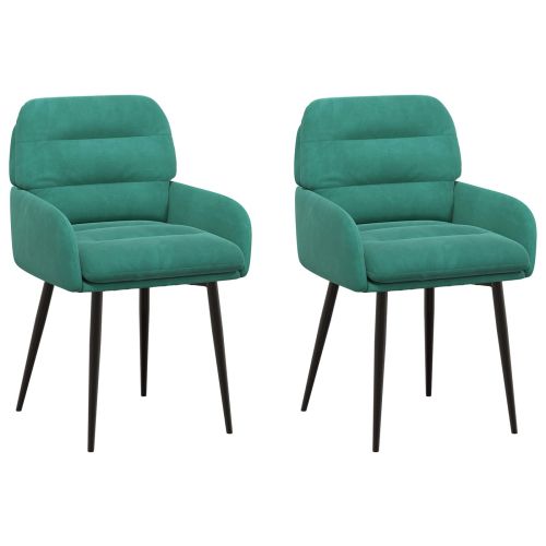 Обедени столове 2 pcs Кадифе Тюркоаз 59 x 59,5 x 90 см