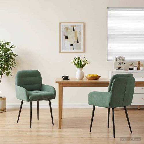 Обедени столове 2 pcs Кадифе Морско зелено 59 x 59,5 x 90 см