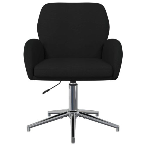 Завъртащ се офис стол 54 x 58 x 90 см Черно Текстил