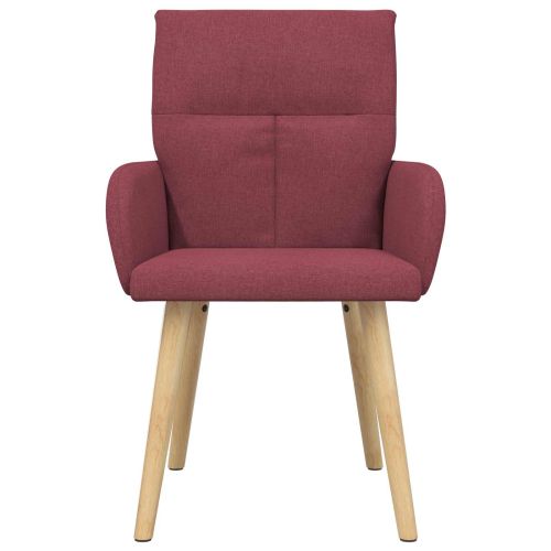 Обедени столове 2 pcs Текстил Виненочервен 60 x 56 x 96 см