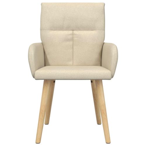 Обедени столове 2 pcs Текстил Кремаво 60 x 56 x 96 см