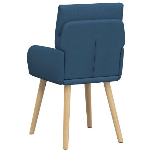 Обедени столове 2 pcs Текстил Синьо 60 x 56 x 96 см
