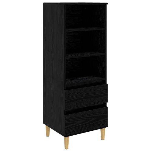 Висок шкаф Черен дъб 40 x 36 x 110 см Инженерна дървесина