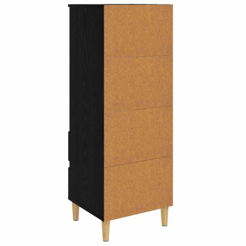 Висок шкаф Черен дъб 40 x 36 x 110 см Инженерна дървесина