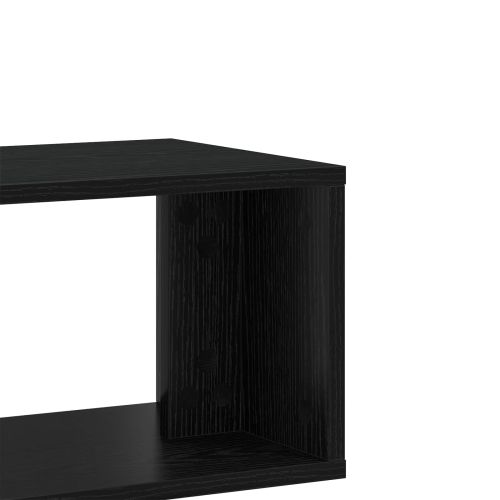 ТВ шкаф 100 x 30 x 50 cm Черен дъб Инженерна дървесина