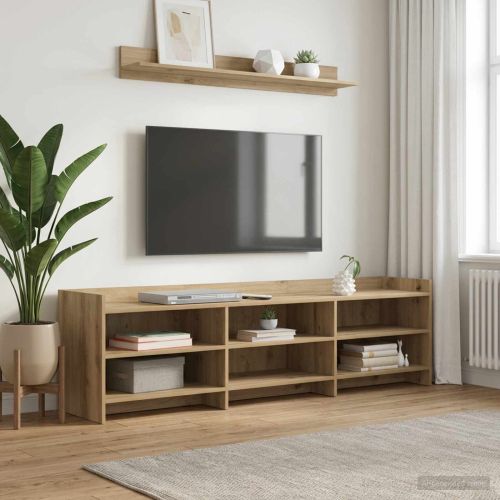ТВ шкаф 168 x 33 x 47 см Дъб артизан Инженерна дървесина