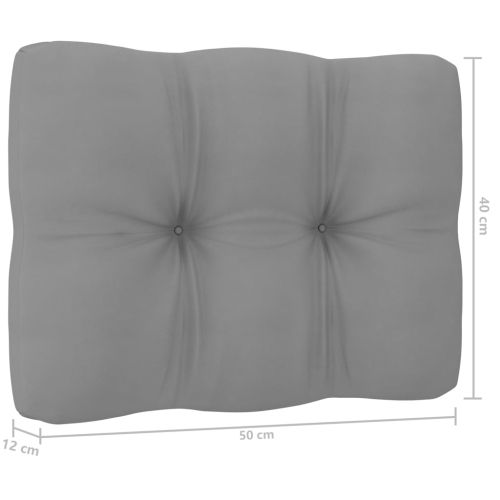 Градински лаундж комплект, 10 части, с възглавници, масив бор