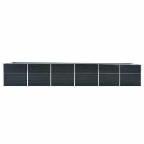 Градинска висока леха поцинкована стомана 480x80x77 см антрацит