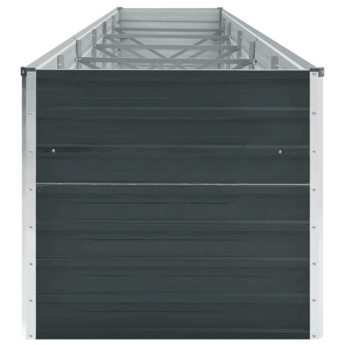 Градинска висока леха поцинкована стомана 480x80x77 см антрацит