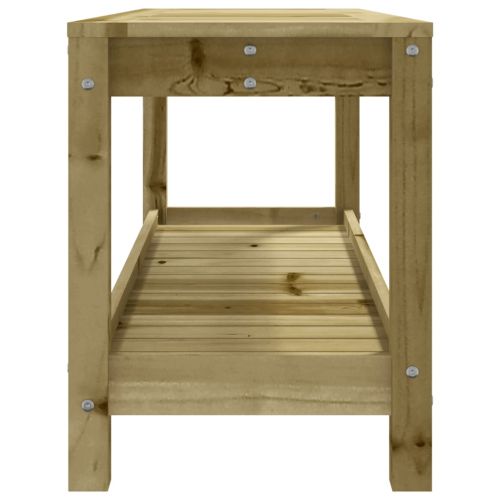 Градинска пейка габионен дизайн 108x35x45 см импрегниран бор