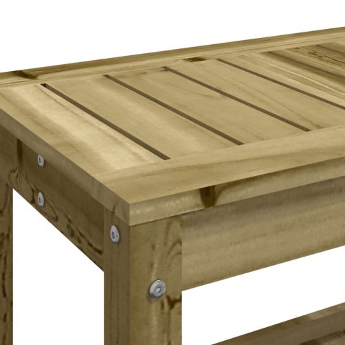 Градинска пейка габионен дизайн 108x35x45 см импрегниран бор