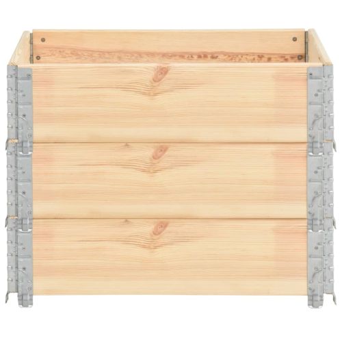 Палетни страници, 3 бр, 60x80 см, борова дървесина масив