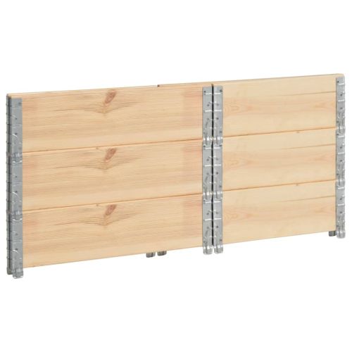 Палетни страници, 3 бр, 60x80 см, борова дървесина масив