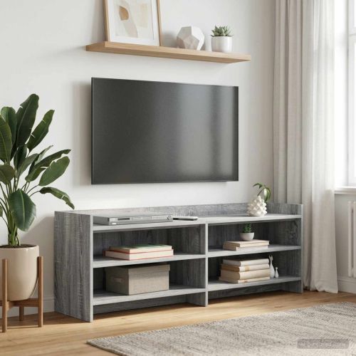 ТВ шкаф 135 x 33 x 47 см Сив Сонома Инженерна дървесина