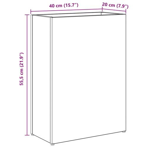 Стойка за чадър Черния дъб 40 x 20 x 55,5 см Инженерно дърво