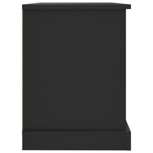 ТВ шкаф, черен, 73x35,5x47,5 см, инженерно дърво