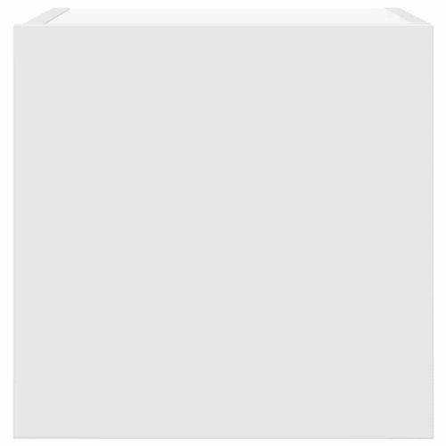 ТВ шкафове за стенен монтаж, 2 бр, бели, 30,5x30x30 см