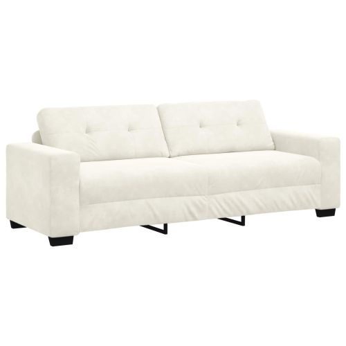 Комплект дивани 3 pcs Крем 221 x 80 x 80 см Кадифе