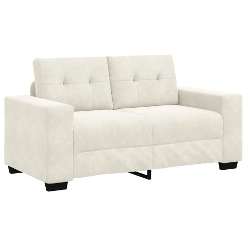 Комплект дивани 3 pcs Крем 221 x 80 x 80 см Кадифе