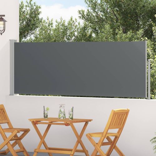 Сгъваема странична перголка 500 x 100 cm Полиестер Правоъгълна