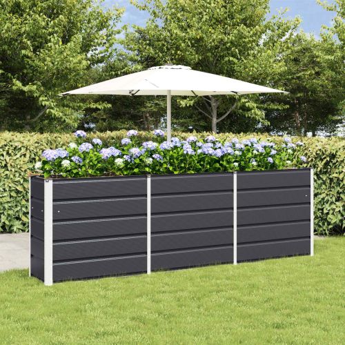 Кашпа Антрацит 240 x 40 x 75 см Стомана