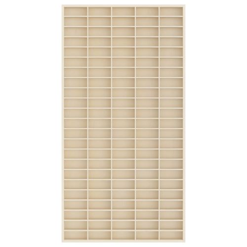 Стена дисплей кутия Монтиране на стена Бежово 50 x 4,5 x 96 см