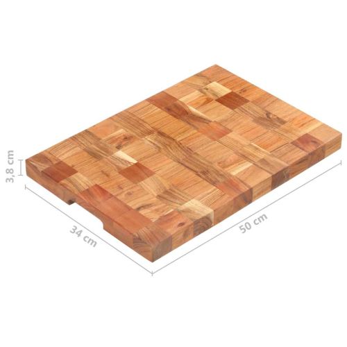 Дъска за рязане, 50x34x3,8 см, акациево дърво масив