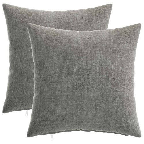 Калъфка за възглавница 2 pcs HEERLEN Тъмносиво 40 x 40 cm