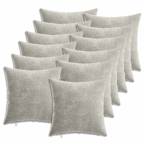 Калъфка за възглавница 12 pcs HEERLEN Светлосиво 40 x 40 cm