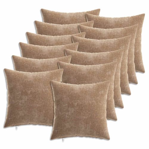 Калъфка за възглавница 12 pcs HEERLEN Кафяво 40 x 40 cm